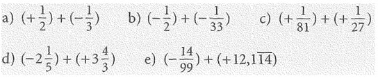 7. Klasse Additionstabelle für rationale Zahlen Beispiele mit Lösungen-2