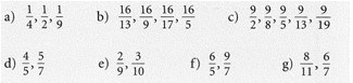 5. und 6. Klasse Brüche mit gleichem Zähler mit Lösungen 3
