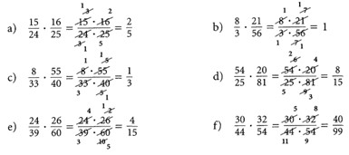 5. und 6. Klasse Multiplikation Bruch mal Bruch mit Lösungen 17