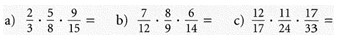 5. und 6. Klasse Multiplikation Bruch mal Bruch mit Lösungen 18