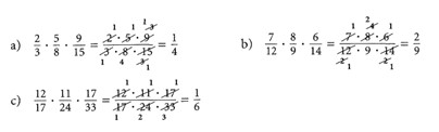 5. und 6. Klasse Multiplikation Bruch mal Bruch mit Lösungen 19