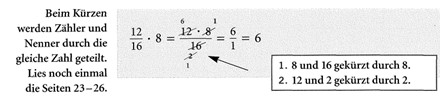 5. und 6. Klasse Multiplikation Bruch mal natürliche Zahl mit Lösungen 7